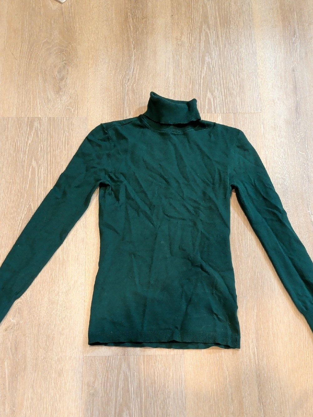 ANTONIO MELANI Deep Green Turtleneck Long Sleeve Top